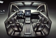 tesla cybertruck interior