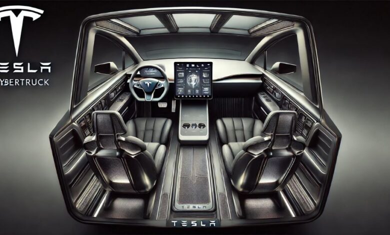 tesla cybertruck interior